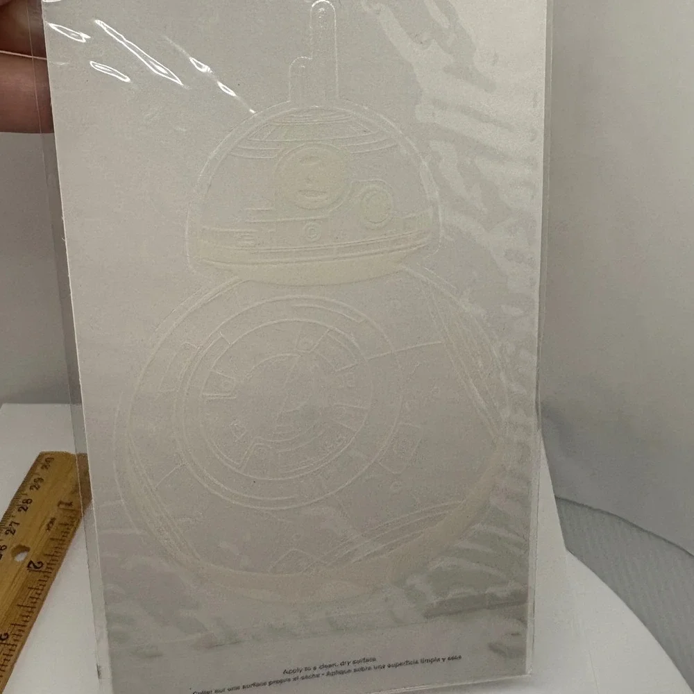 Star Wars BB-8 Glow In The Dark Sticker The Force Awakens Disney Droid Decal